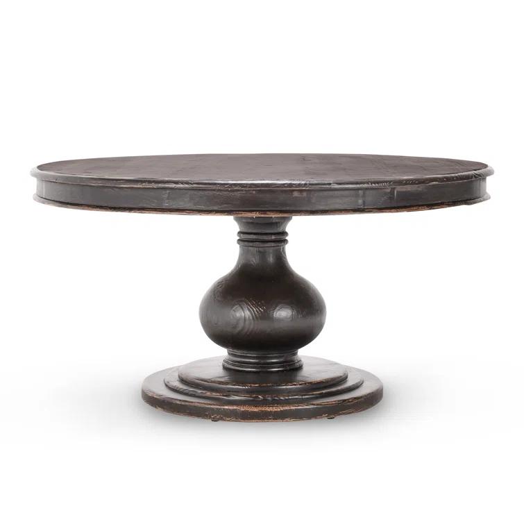 Dadeville Pine Round Solid Wood Dining Table