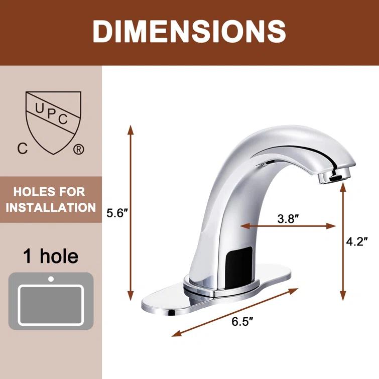 mondawe MD-S877BN Single-Hole Bathroom Faucet