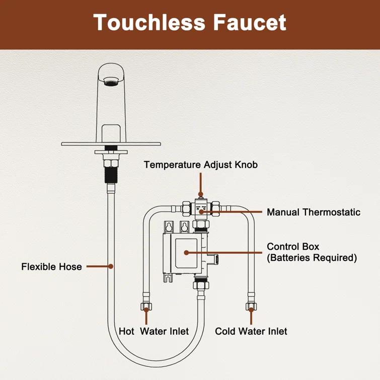 mondawe MD-S877BN Single-Hole Bathroom Faucet