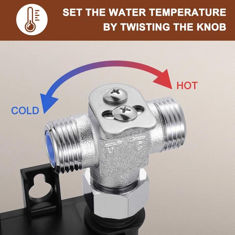 mondawe MD-S877BN Single-Hole Bathroom Faucet