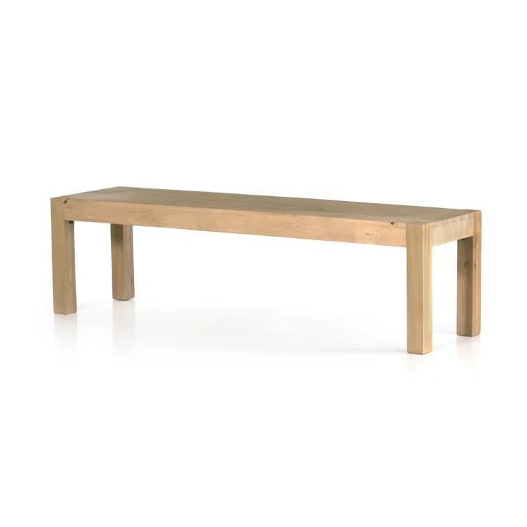 Beck 70'' Dry Wash Poplar Modern Shaker Dining Bench