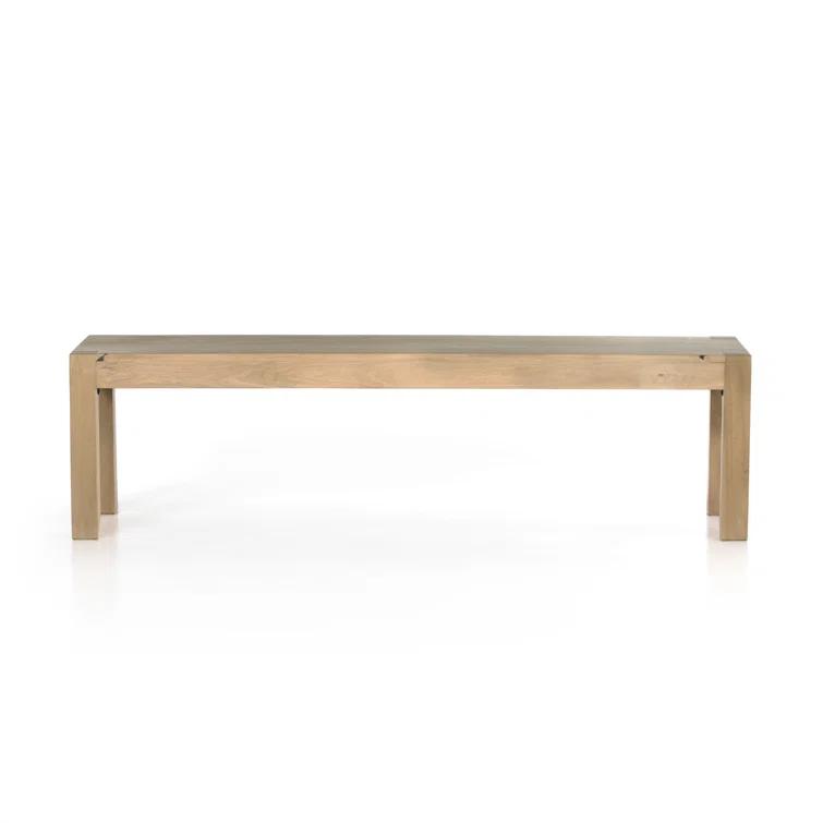 Beck 70'' Dry Wash Poplar Modern Shaker Dining Bench