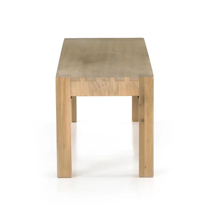 Beck 70'' Dry Wash Poplar Modern Shaker Dining Bench