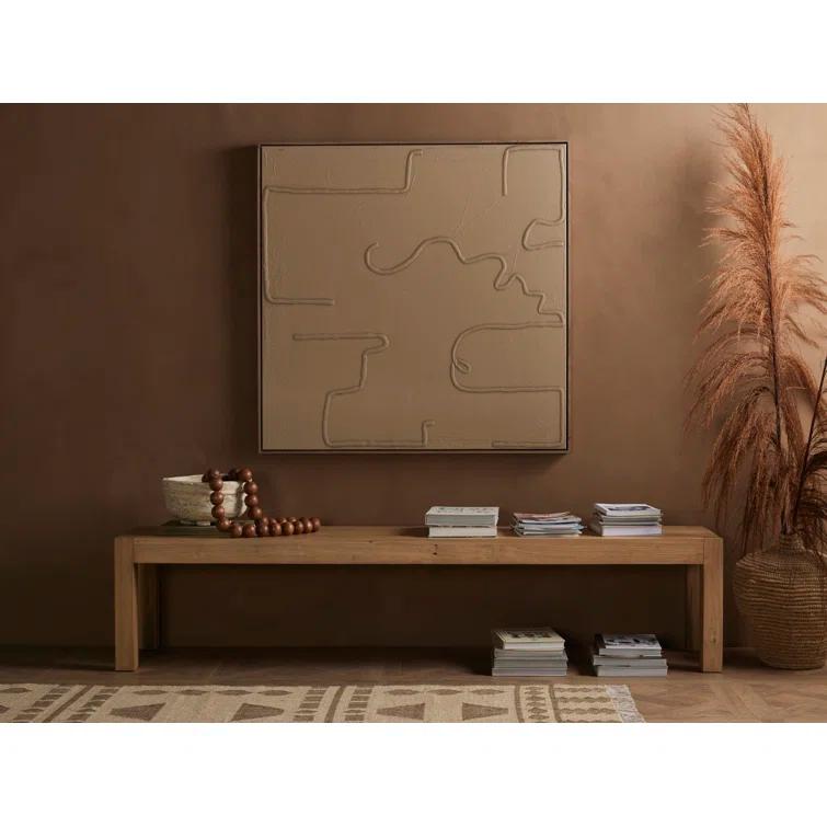 Beck 70'' Dry Wash Poplar Modern Shaker Dining Bench