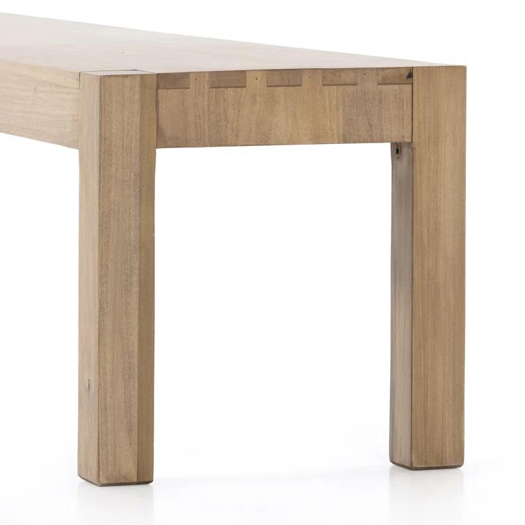 Beck 70'' Dry Wash Poplar Modern Shaker Dining Bench