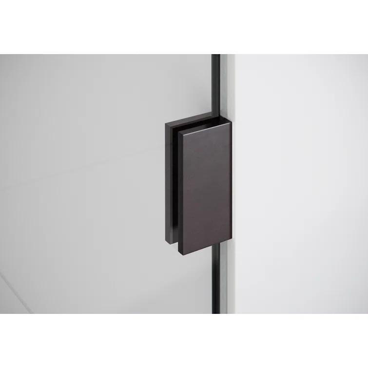Illume 42 in. x 32 in. x 78 in. 90-degree Fully Frameless Wall Hinged Glass Shower Enclosure