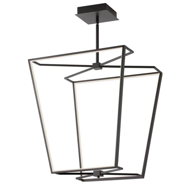 Skiba Dimmable LED Lantern Geometric Chandelier