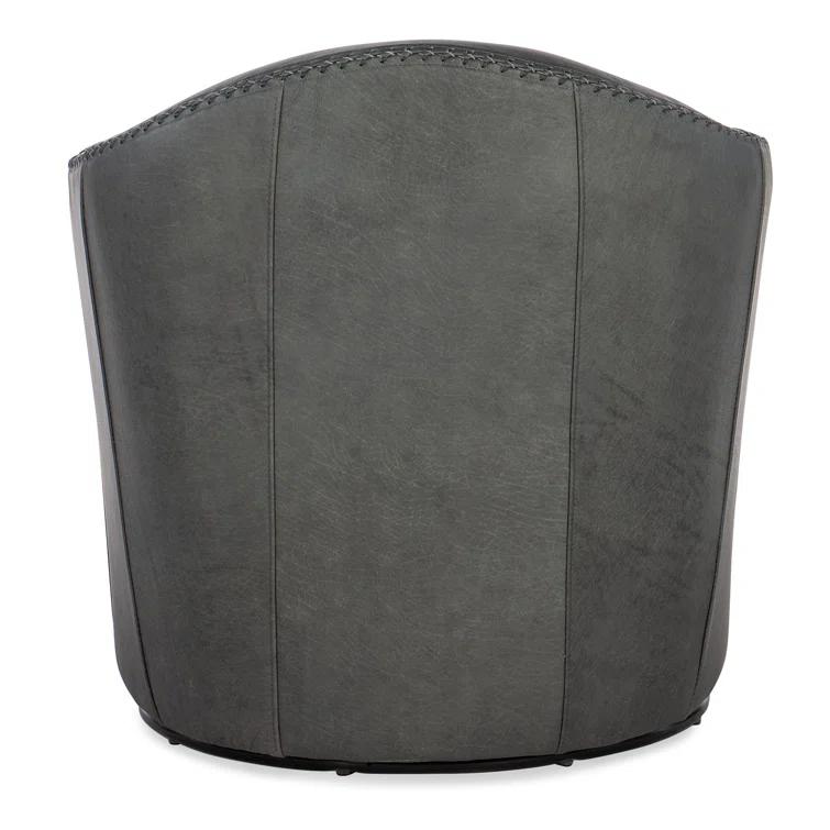Sinbad Genuine Leather Swivel Club Chair