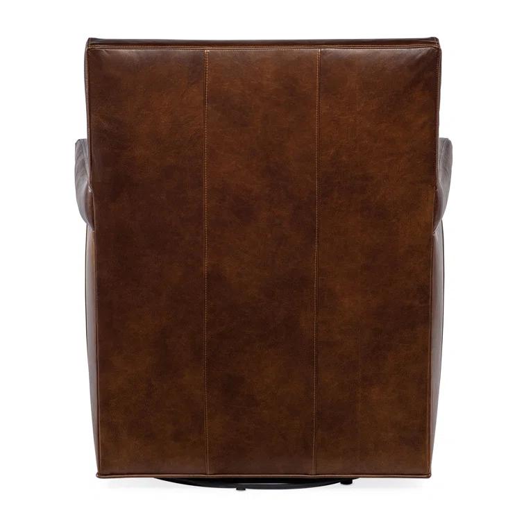 Hooker Furniture Leather Swivel Club Chair