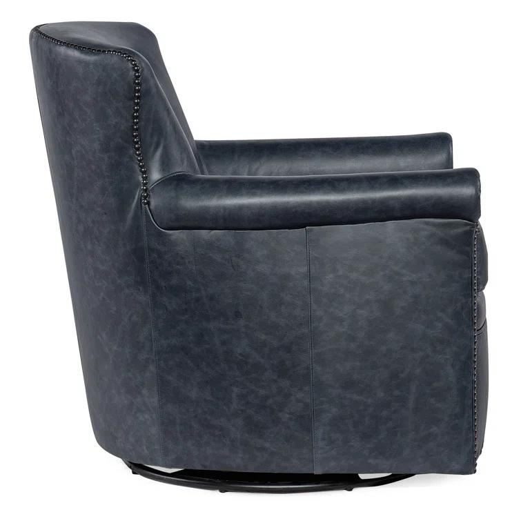 Hooker Furniture Leather Swivel Club Chair