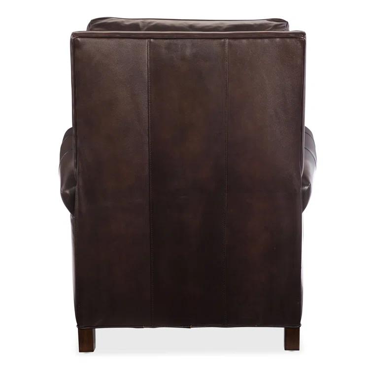 Old Saddle Cocoa Genuine Leather Traditional Recliner