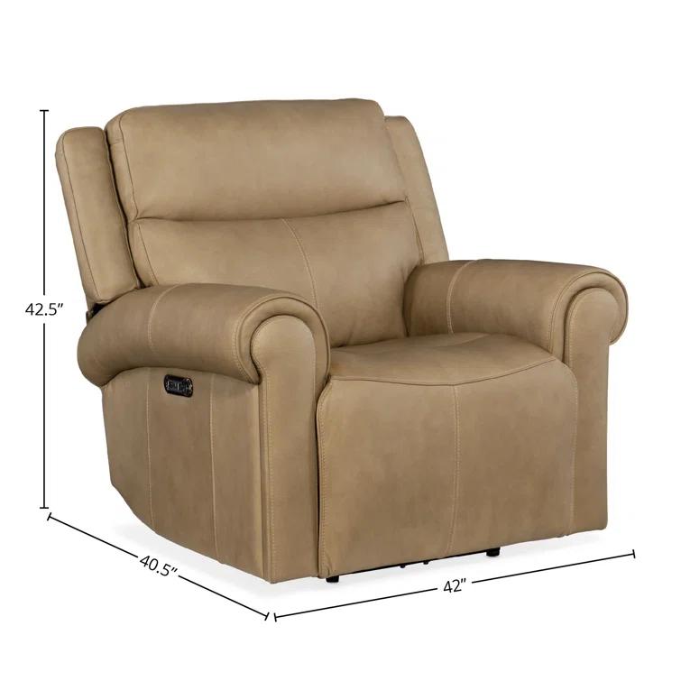 MS Leather Power Recliner