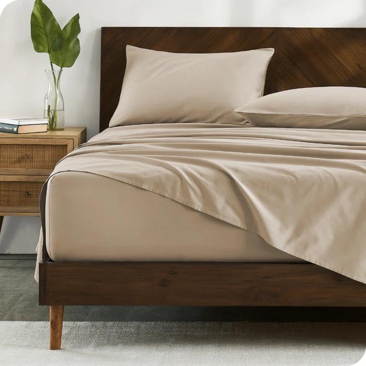 Bare Home 100% Cotton Percale Sheet Set