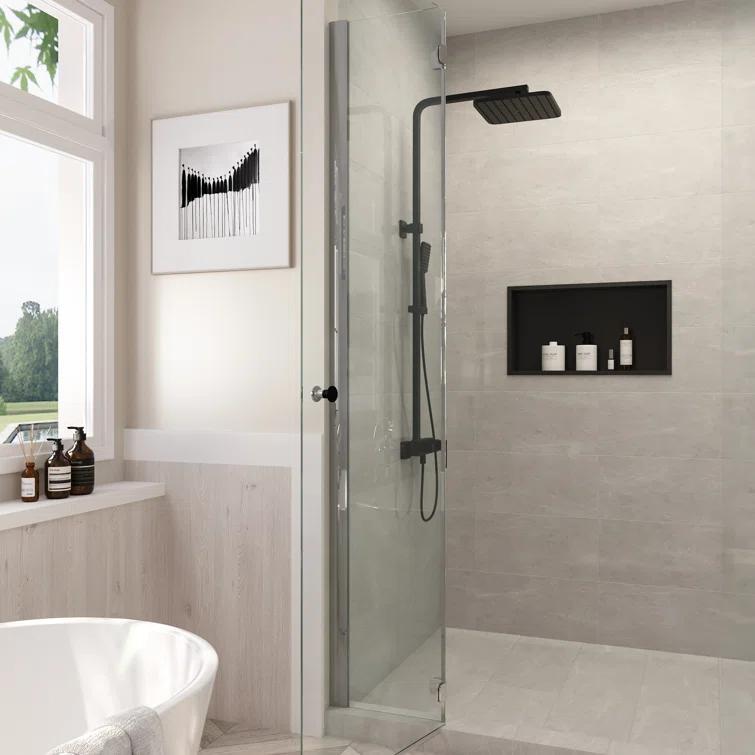 25" W × 14" H Stainless Steel Wall Niche Rectangular Recessed Shower Niche