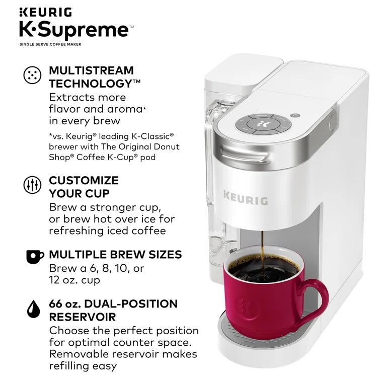 Keurig K-Supreme Single Serve K-Cup Pod Coffee Maker