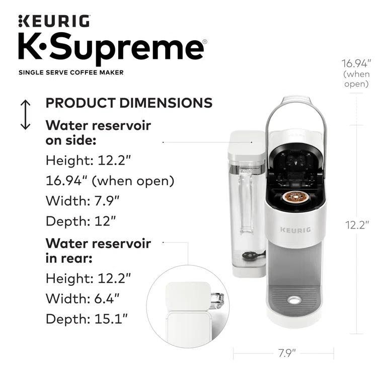 Keurig K-Supreme Single Serve K-Cup Pod Coffee Maker
