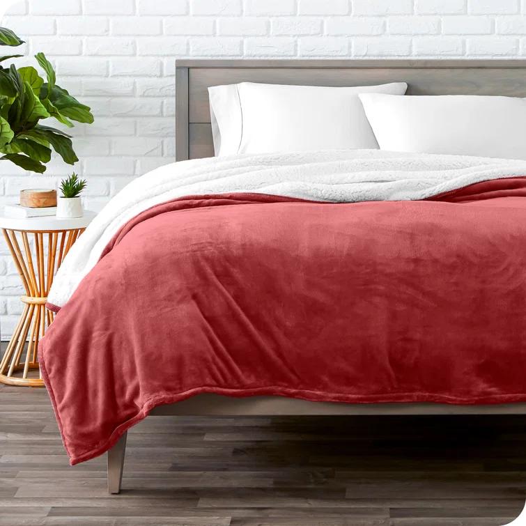 Bare Home Sherpa Fleece Blanket