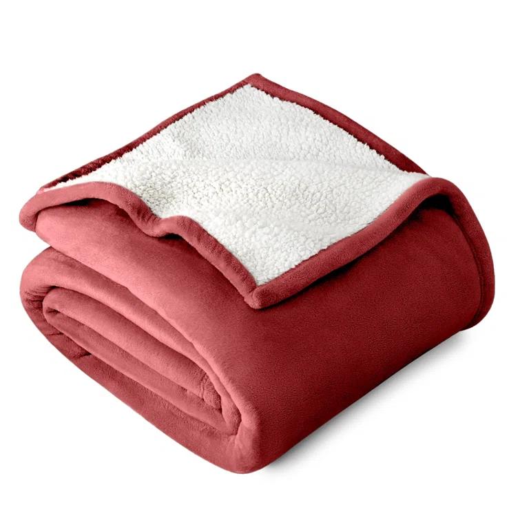 Bare Home Sherpa Fleece Blanket