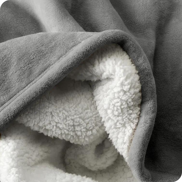 Bare Home Sherpa Fleece Blanket