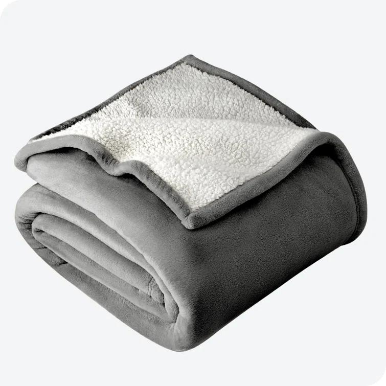 Bare Home Sherpa Fleece Blanket