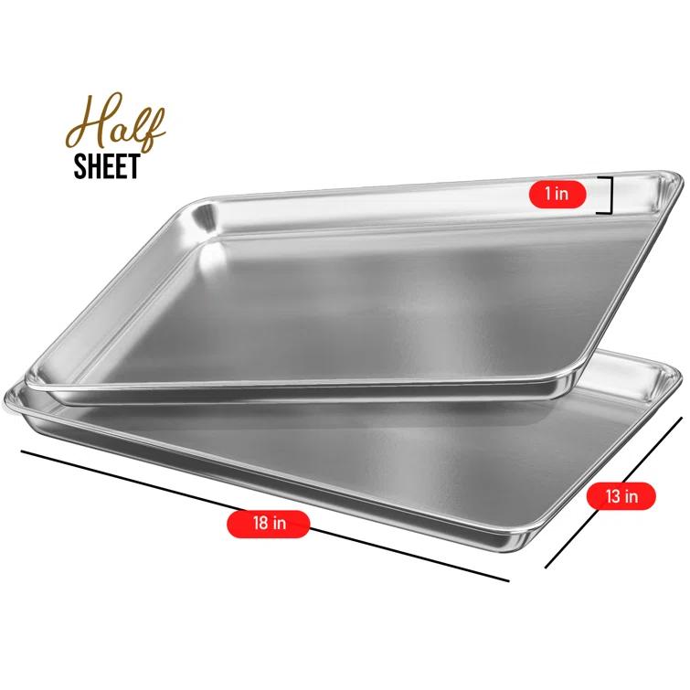 Joytable Joytable Non-Stick Aluminized Steel Half Sheet Pan Set (Set of 4)