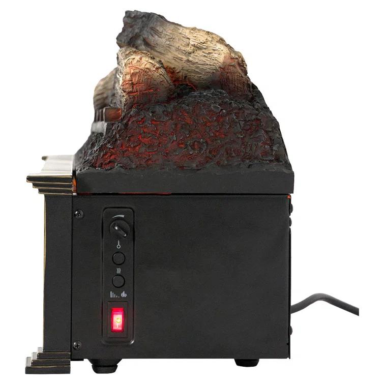 Country Living Infrared Electric Log Set Heater - Faux Logs Insert with Flickering Flames