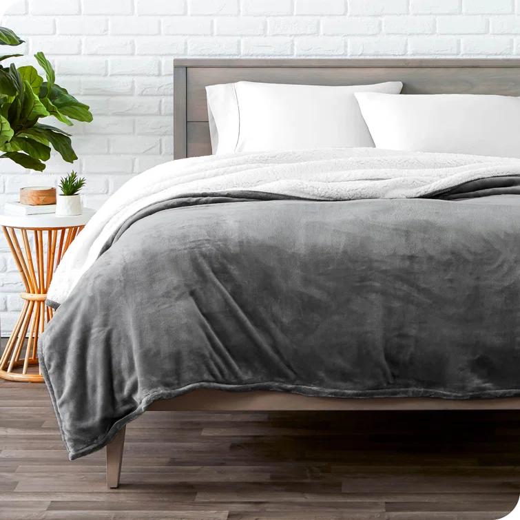 Bare Home Sherpa Fleece Blanket