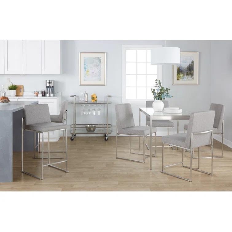 Chuyen 19.25'' H Upholstered Metal Side Chair