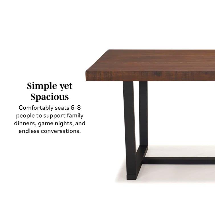 Amarapal Pine Solid Wood Dining Table