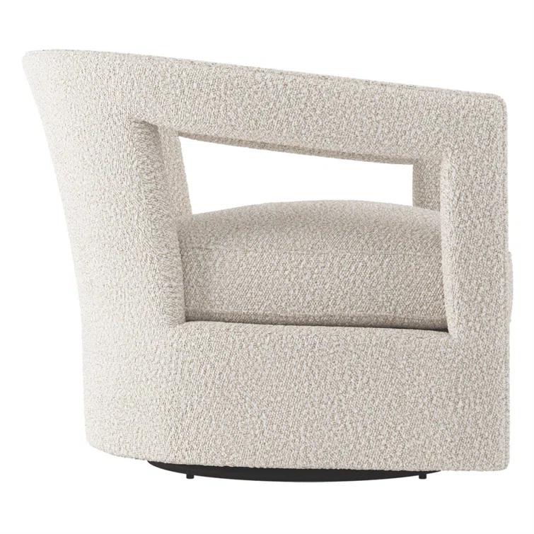 Alana Upholstered Swivel Barrel Chair