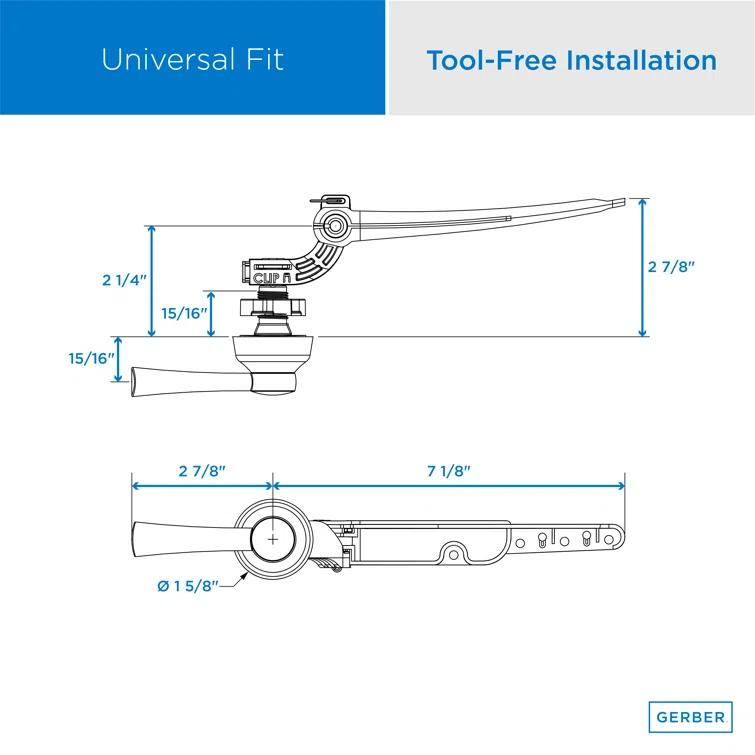 Universal Tank Trip Lever