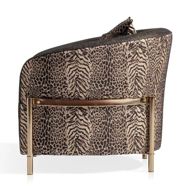 Lisbon 35.5'' Wide Chenille Barrel Chair