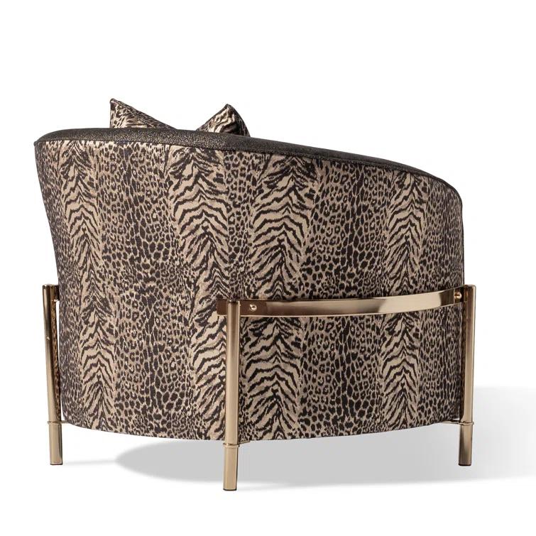 Lisbon 35.5'' Wide Chenille Barrel Chair