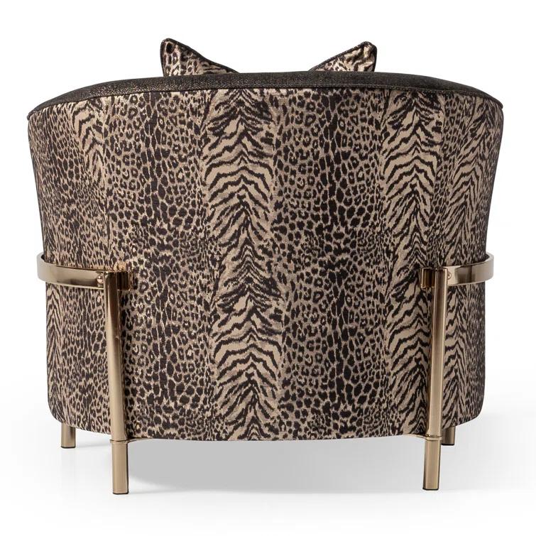 Lisbon 35.5'' Wide Chenille Barrel Chair