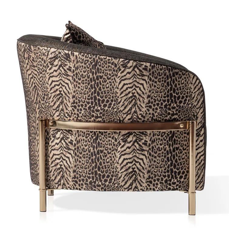 Lisbon 35.5'' Wide Chenille Barrel Chair