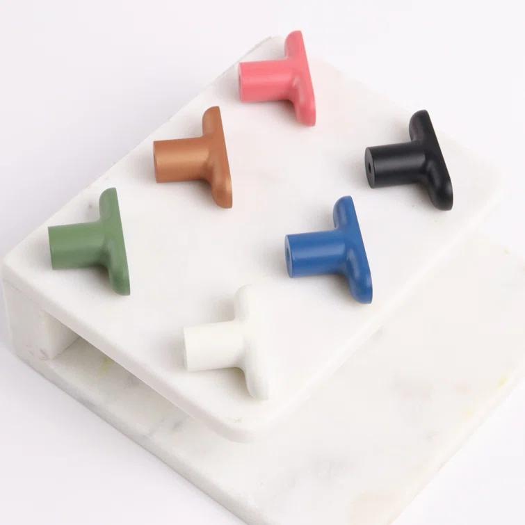 ROUS Aluminum Cabinet T Bar Drawer Knobs, Matte Finish Drawer Pulls, 1-Count