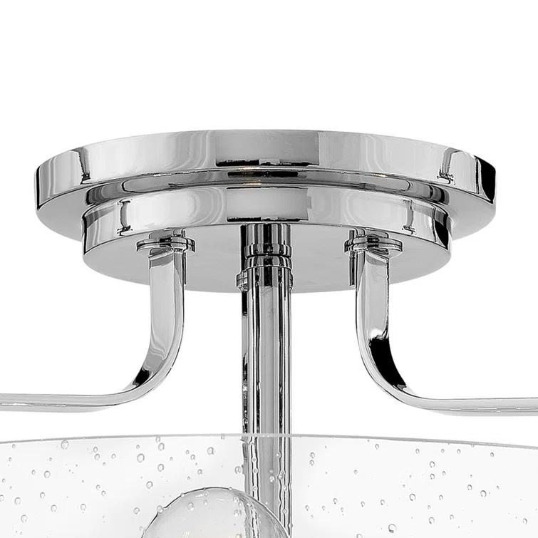 Harper 3-Light Semi-Flush Mount Retro Ceiling Light