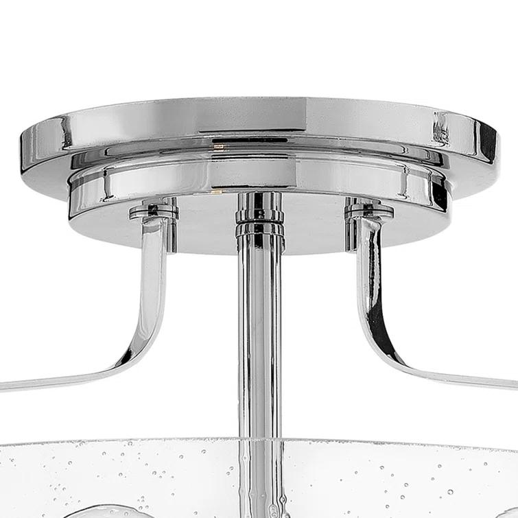 Harper 3-Light Semi-Flush Mount Retro Ceiling Light