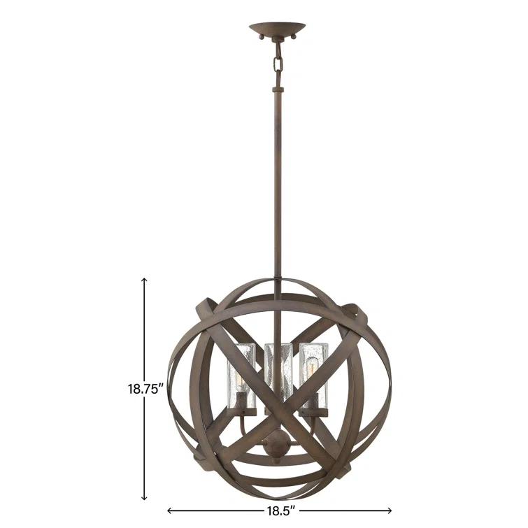 Hinkley Lighting 29703VI-LL Outdoor Pendant Vintage Iron Metal Carson