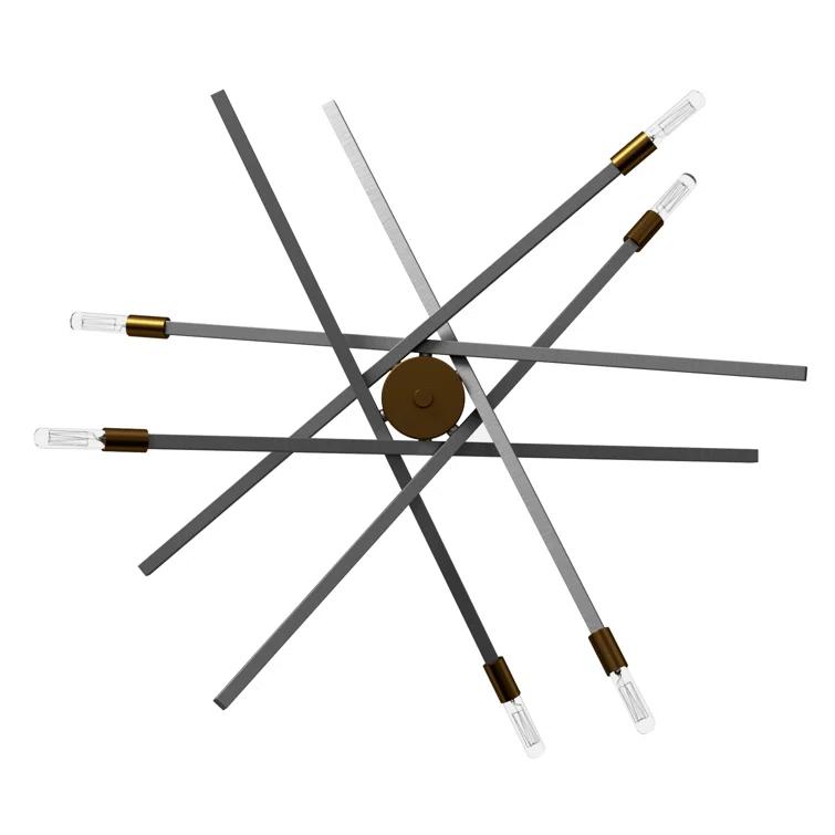 Archer 6 - Light Sputnik Modern Linear Chandelier