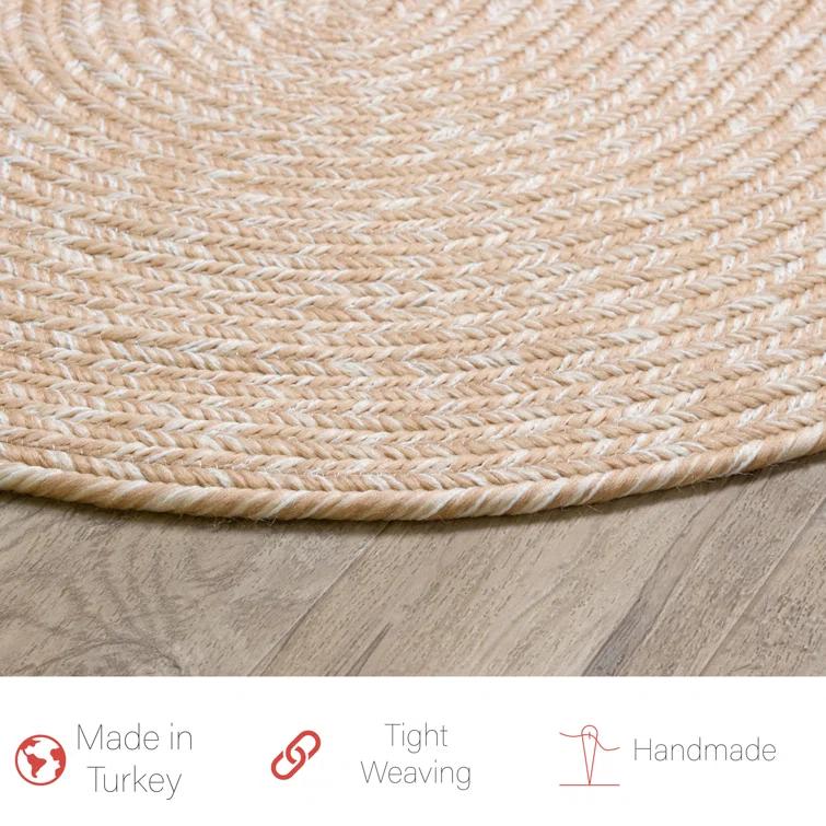 Handmade Braided Polypropylene Indoor/Outdoor Farmhouse Area Rug