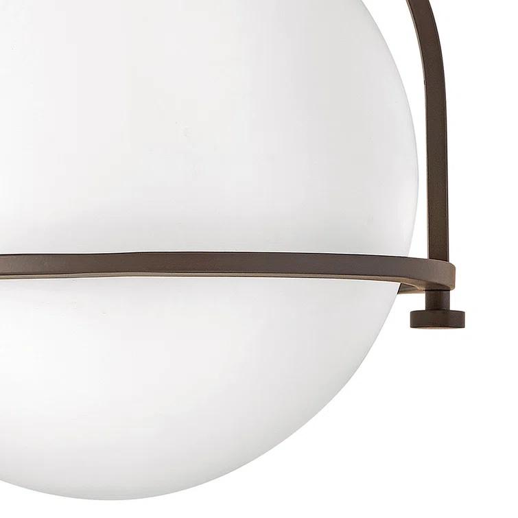 McCormick Hand Blown Glass Semi Flush Mount