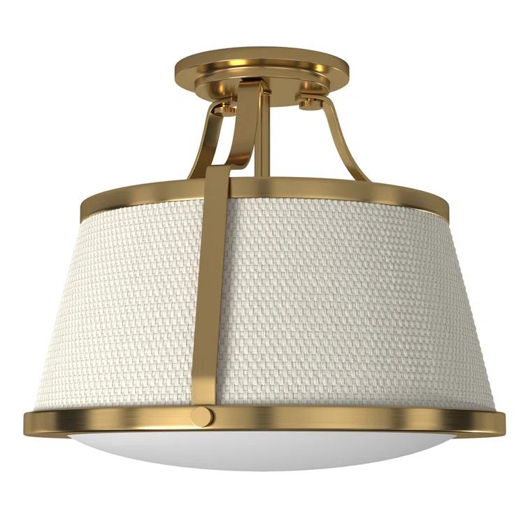 Charlotte 3-Light Semi-Flush Mount Ceiling Light