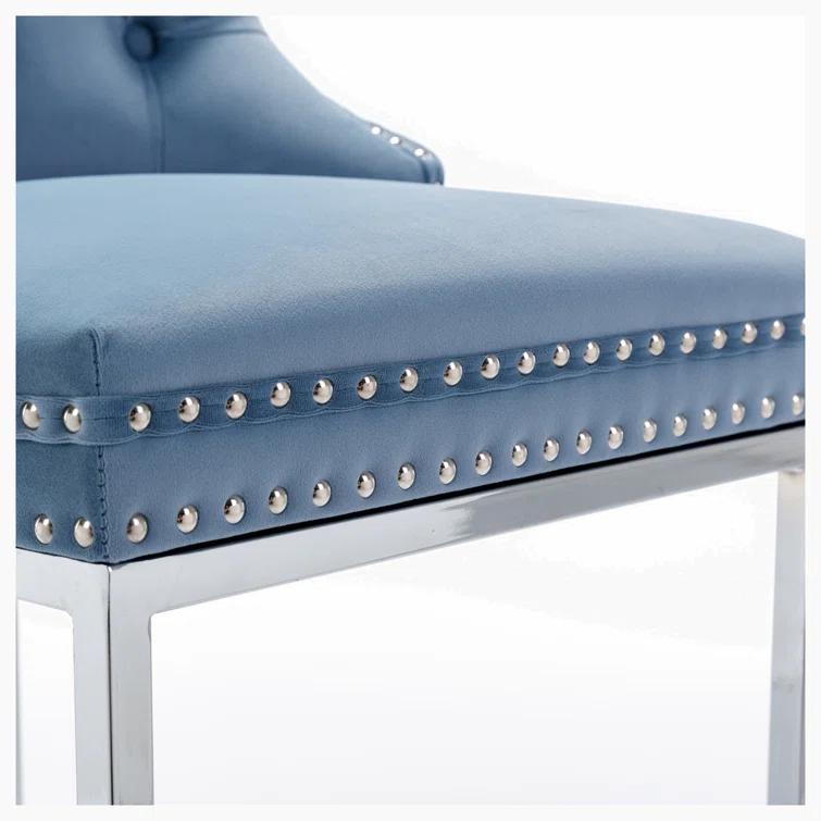 Jermon Upholstered Counter Stool with Metal Frame