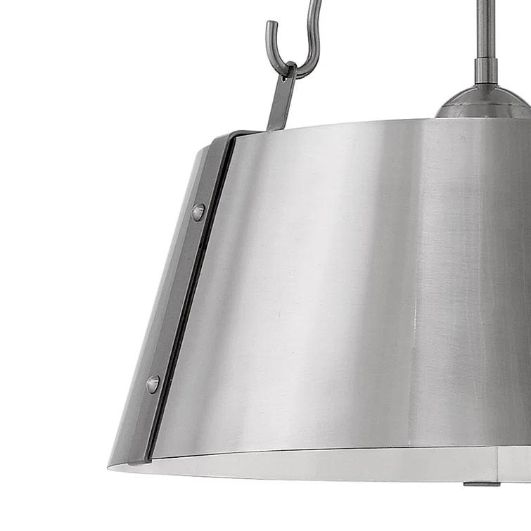 Cartwright 3-Light Drum Pendant with Bold Rivets