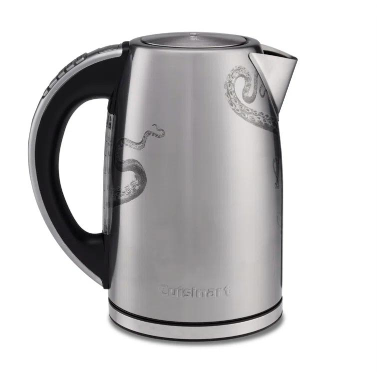 Cuisinart Caskata PerfecTemp 1.7-Liter Cordless Programmable Electric Tea Kettle with Stay Cool Non-Slip Handle