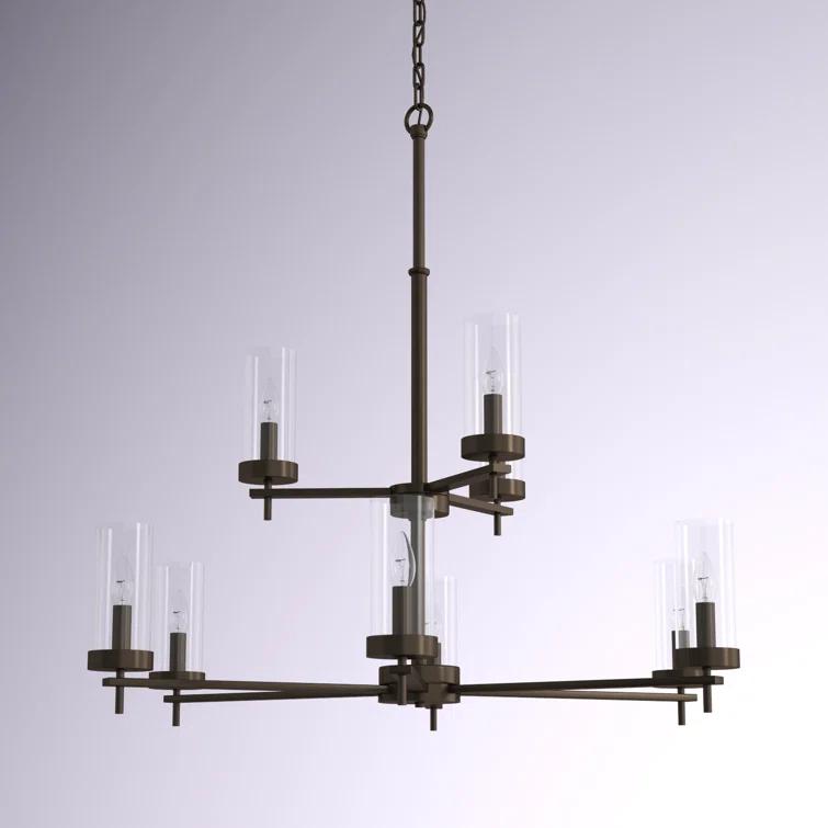 Bastidas 9 - Light Dimmable Tiered Chandelier