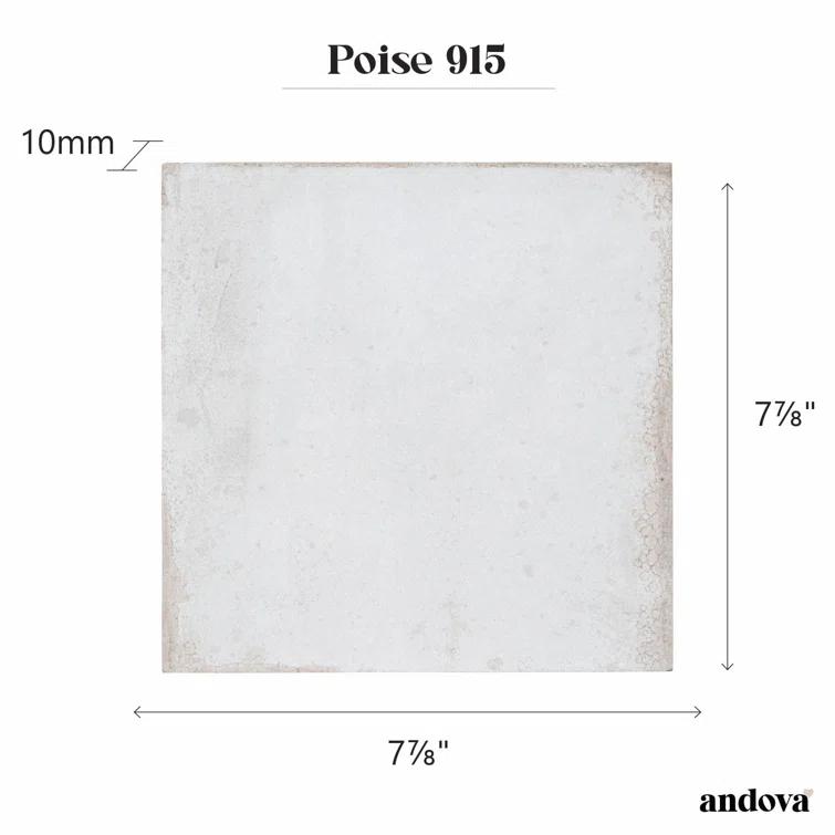 Poise 8-in. Zellige Look Glazed Porcelain Wall & Floor Tile