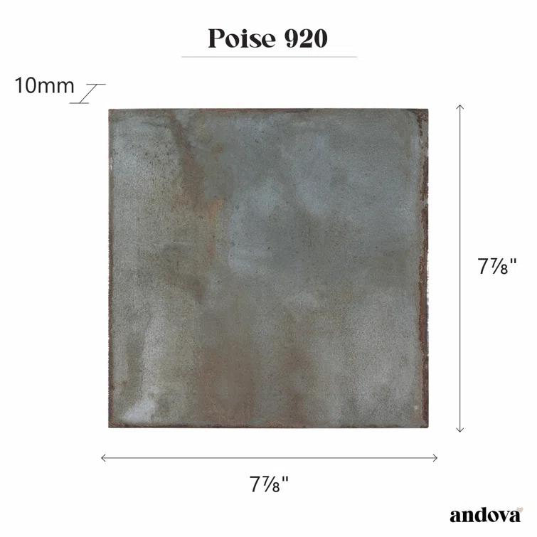 Poise 8-in. Zellige Look Glazed Porcelain Wall & Floor Tile