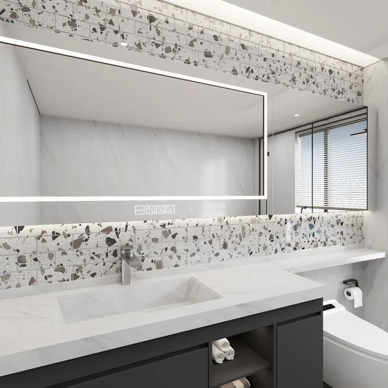Glass Terrazzo 3'' W x 6'' L Glass Subway Singular Tile